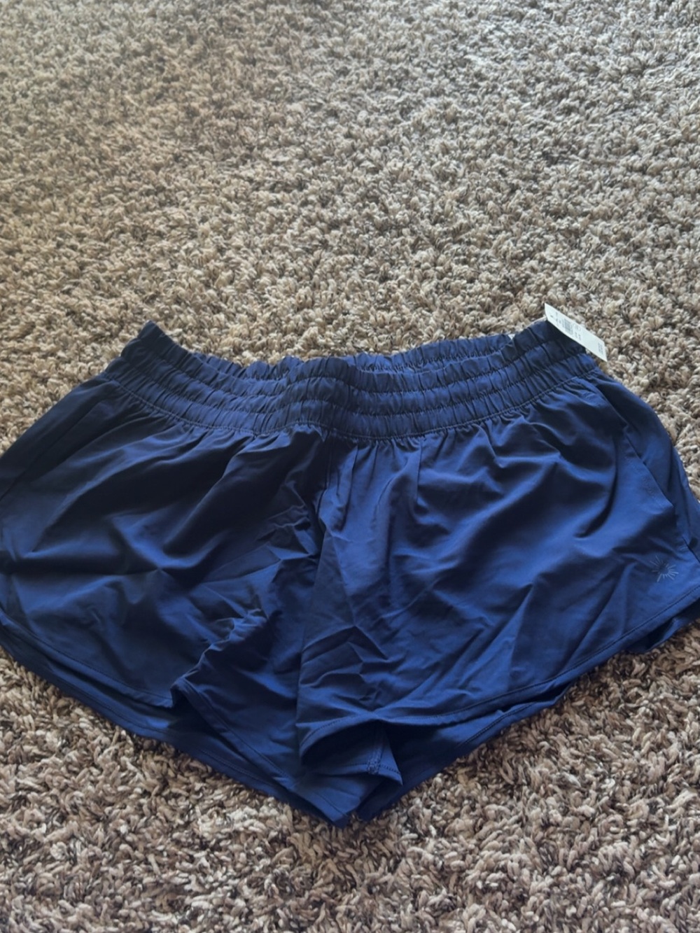 Aerie NWT Women’s Navy Elastic-Waist Running Shorts